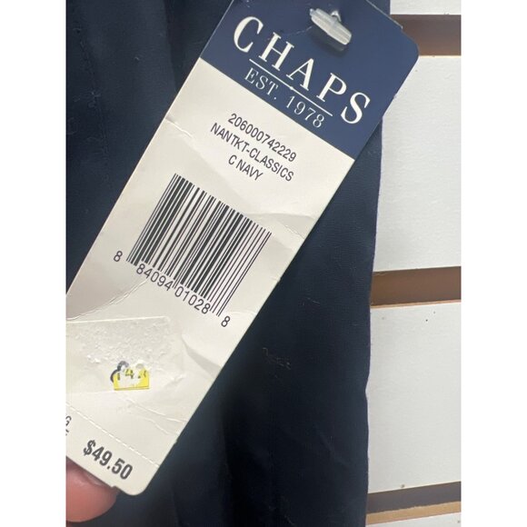 Chaps NWT Navy Nantucket Classics Pleated Skirt - Picture 4 of 6
